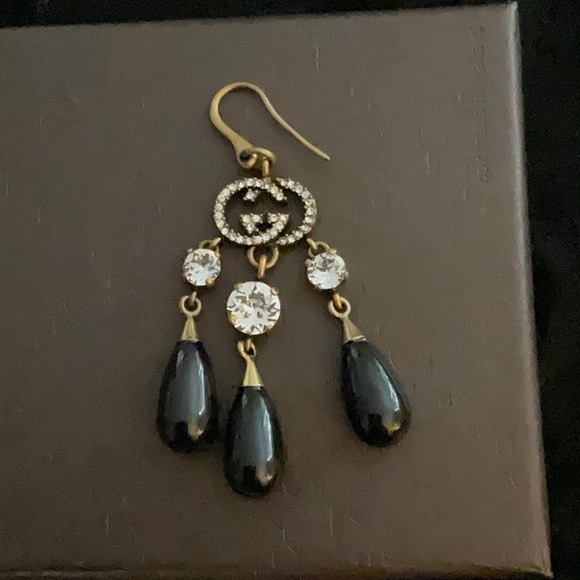 Gucci Jewelry - AUTHENTIC NEW GUCCI chandelier drop jewel earrings GG from Gucci in Monaco